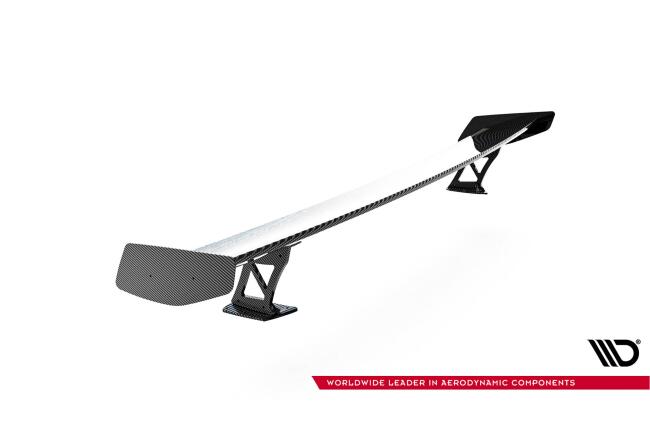 Maxton Design Carbon Heckflügel Heckspoiler mit Standfuß außen für BMW M2 F87 / 2 / 2 M-Paket F22
