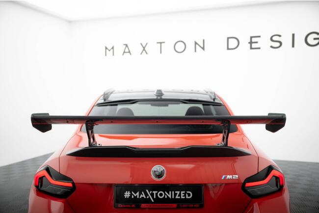 Maxton Design Carbon Heckflügel Heckspoiler mit Standfuß innen für BMW M2 G87