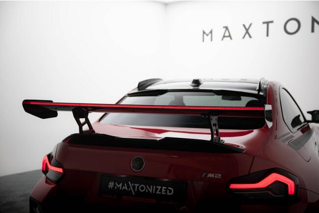 Maxton Design Carbon Heckflügel Heckspoiler mit Standfuß innen und LED für BMW M2 G87
