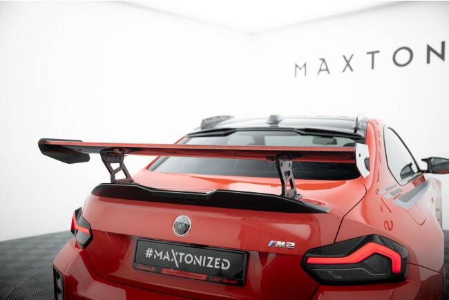 Maxton Design Carbon Heckflügel Heckspoiler mit Standfuß innen und LED für BMW M2 G87