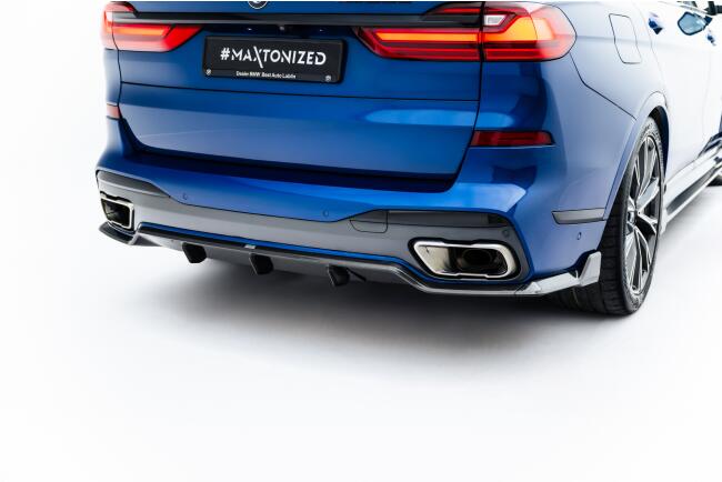 Maxton Design Carbon Heckdiffusor für BMW X7 M-Paket G07 / G07 Facelift (version mit towbar)