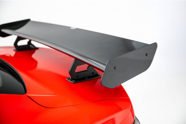Maxton Design Carbon Heckflügel Heckspoiler mit Standfuß innen und LED für Chevrolet Camaro SS Mk6 Facelift