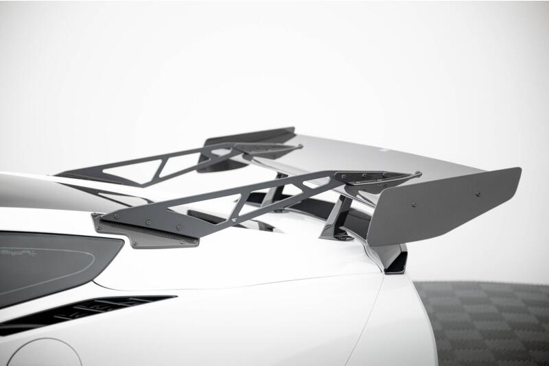 Maxton Design Carbon Heckflügel Heckspoiler mit Schwanenhals Halterungen für Chevrolet Corvette Stingray / Grand Sport C7