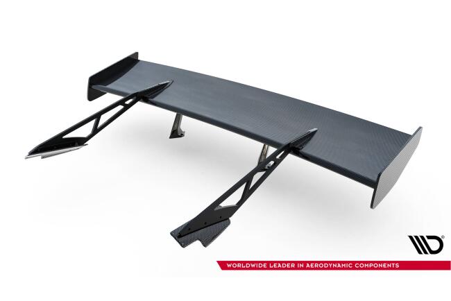 Maxton Design Carbon Heckflügel Heckspoiler mit Schwanenhals Halterungen für Chevrolet Corvette Stingray / Grand Sport C7