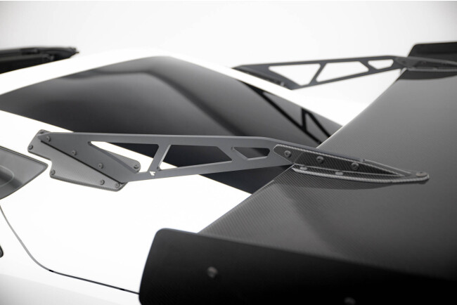 Maxton Design Carbon Heckflügel Heckspoiler mit Schwanenhals Halterungen für Chevrolet Corvette Stingray / Grand Sport C7