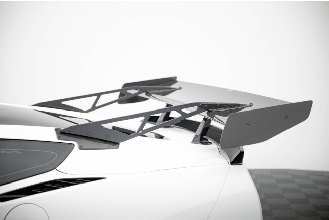 Maxton Design Carbon Heckflügel Heckspoiler mit Schwanenhals Halterungen und LED für Chevrolet Corvette Stingray / Grand Sport C7