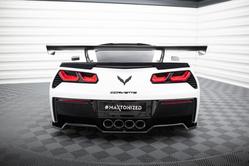 Maxton Design Carbon Heckflügel Heckspoiler mit Standfuß innen für Chevrolet Corvette Stingray / Grand Sport C7