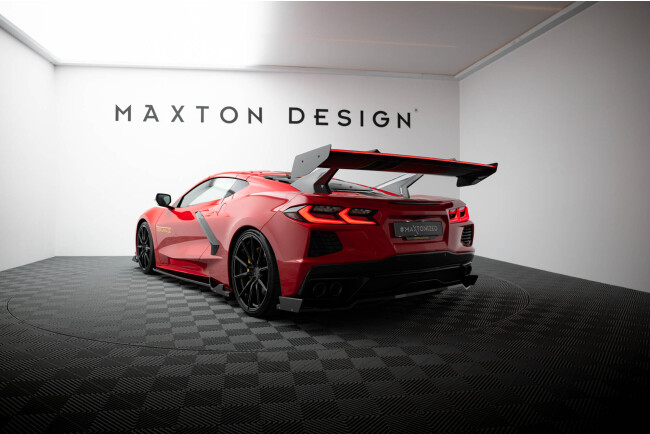 Maxton Design Carbon Heckflügel Heckspoiler V.1 mit LED für Chevrolet Corvette C8