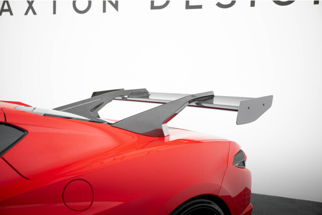 Maxton Design Carbon Heckflügel Heckspoiler V.2 mit LED für Chevrolet Corvette C8