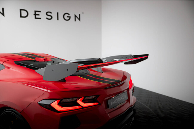 Maxton Design Carbon Heckflügel Heckspoiler V.2 mit LED für Chevrolet Corvette C8