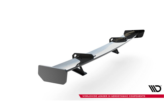 Maxton Design Carbon Heckflügel Heckspoiler mit Schwanenhals Halterungen für Honda Civic SI Mk10