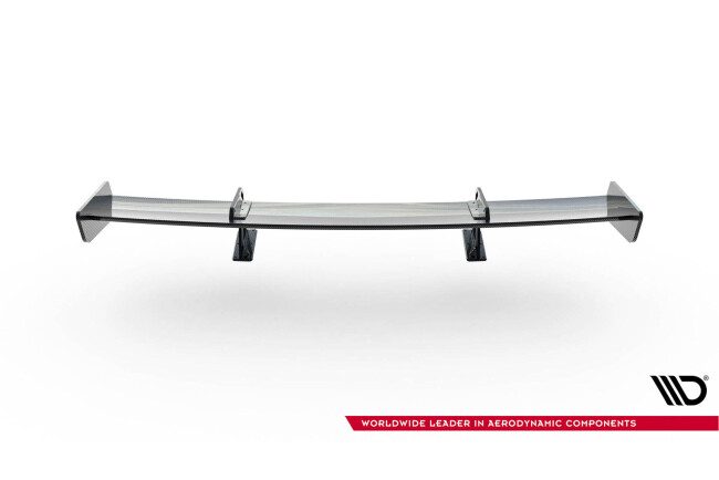 Maxton Design Carbon Heckflügel Heckspoiler mit Schwanenhals Halterungen für Honda Civic SI Mk10