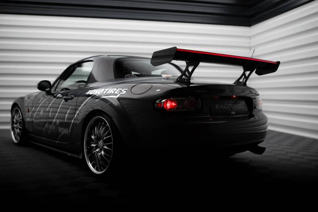 Maxton Design Carbon Heckflügel Heckspoiler mit LED für Mazda MX5 Hardtop NC (MK3)