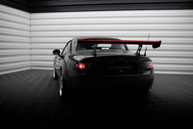 Maxton Design Carbon Heckflügel Heckspoiler mit LED für Mazda MX5 Hardtop NC (MK3)