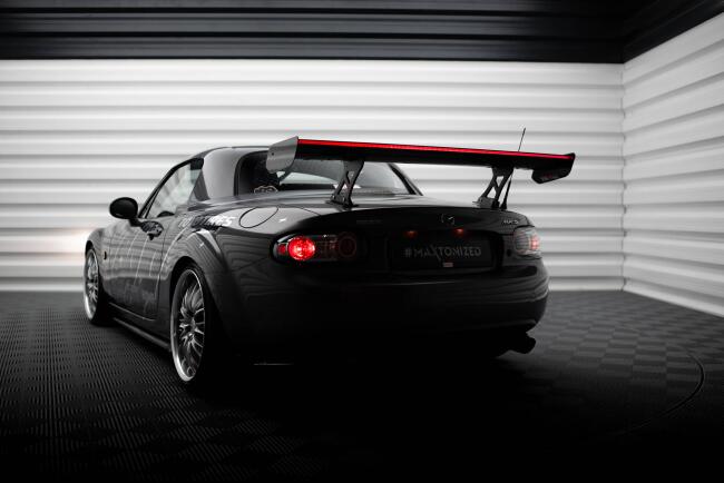Maxton Design Carbon Heckflügel Heckspoiler mit LED für Mazda MX5 Hardtop NC (MK3)