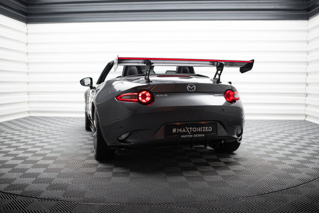 Maxton Design Carbon Heckflügel Heckspoiler mit Standfuß innen und LED für Mazda MX-5 ND (Mk4)