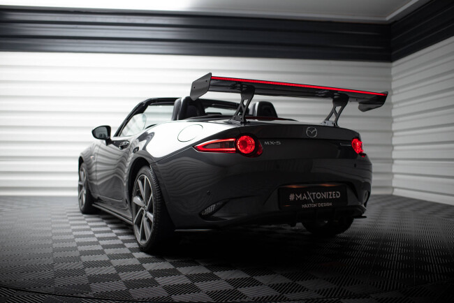 Maxton Design Carbon Heckflügel Heckspoiler JDM Style mit LED für Mazda MX-5 ND (Mk4)