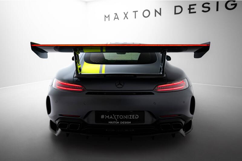 Maxton Design Carbon Heckflügel Heckspoiler mit LED für Mercedes-AMG GTR C190 Facelift