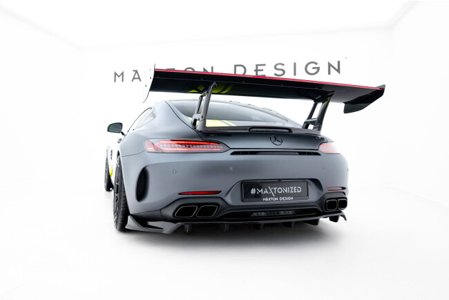 Maxton Design Carbon Heckflügel Heckspoiler mit LED für Mercedes-AMG GTR C190 Facelift