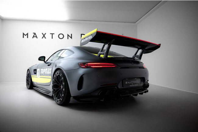 Maxton Design Carbon Heckflügel Heckspoiler mit LED für Mercedes-AMG GTR C190 Facelift