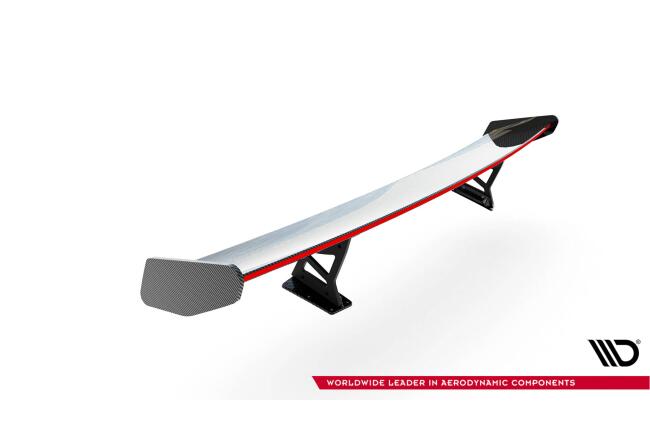Maxton Design Carbon Heckflügel Heckspoiler mit Standfuß innen V.1 und LED für Porsche 718 Cayman 982c