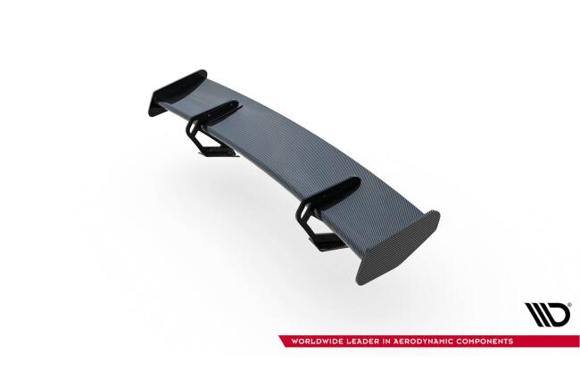 Maxton Design Carbon Heckflügel Heckspoiler mit Schwanenhals Halterungen V.1 für Porsche 718 Cayman 982c