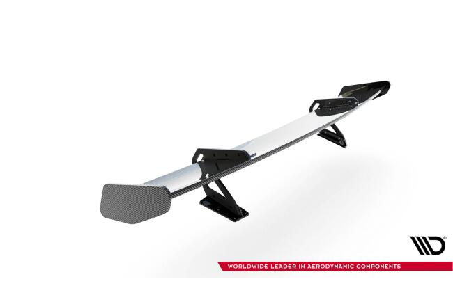 Maxton Design Carbon Heckflügel Heckspoiler mit Schwanenhals Halterungen V.1 für Porsche 718 Cayman 982c