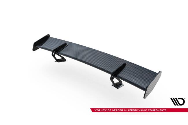 Maxton Design Carbon Heckflügel Heckspoiler mit Schwanenhals Halterungen V.1 für Porsche 718 Cayman 982c