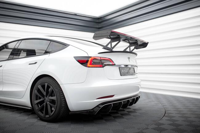 Maxton Design Carbon Heckflügel Heckspoiler V.1 mit LED für Tesla Model 3