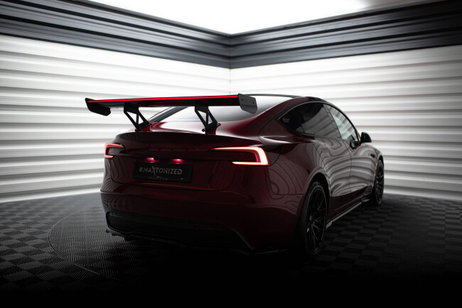 Maxton Design Carbon Heckflügel Heckspoiler V.1 mit LED für Tesla Model 3