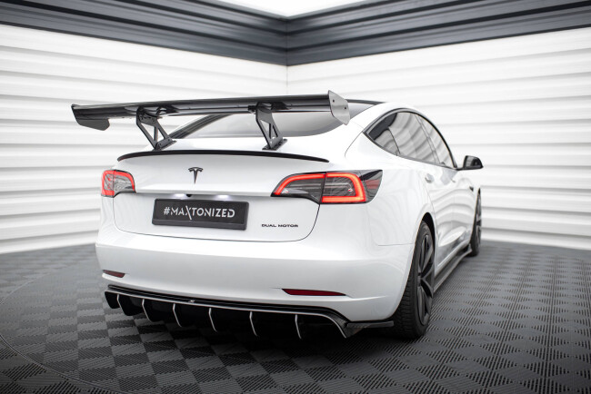 Maxton Design Carbon Heckflügel Heckspoiler V.2 für Tesla Model 3