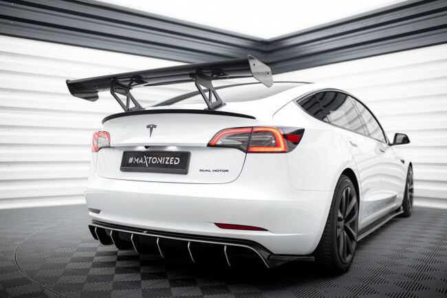 Maxton Design Carbon Heckflügel Heckspoiler V.2 für Tesla Model 3