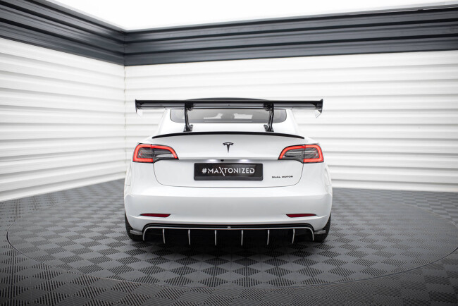 Maxton Design Carbon Heckflügel Heckspoiler V.2 für Tesla Model 3