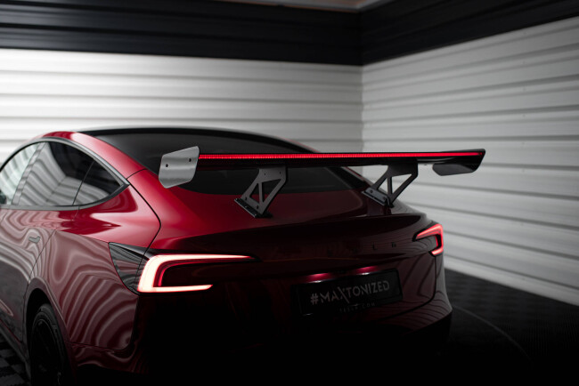 Maxton Design Carbon Heckflügel Heckspoiler V.2 mit LED für Tesla Model 3
