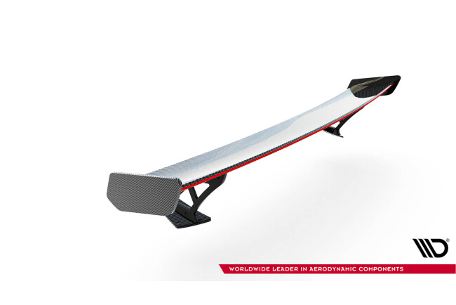 Maxton Design Carbon Heckflügel Heckspoiler mit Standfuß außen und LED für Toyota GR86 / Subaru BRZ Mk2