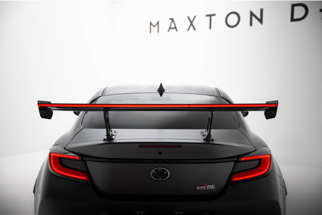 Maxton Design Carbon Heckflügel Heckspoiler mit Standfuß innen und LED für Toyota GR86 / Subaru BRZ Mk2