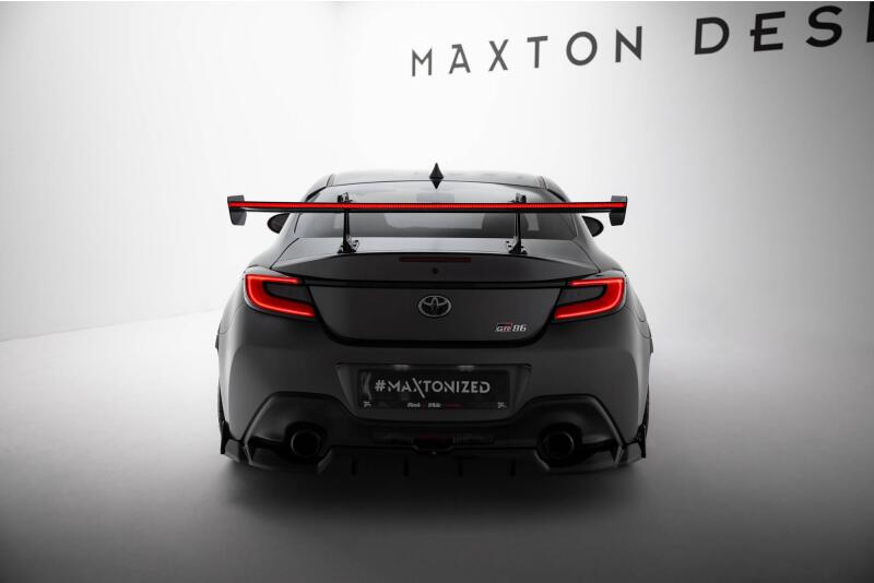 Maxton Design Carbon Heckflügel Heckspoiler mit Schwanenhals Halterungen und LED für Toyota GR86 / Subaru BRZ Mk2