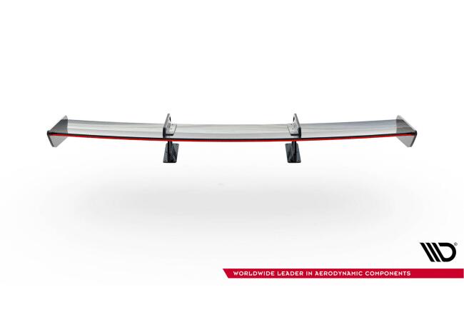 Maxton Design Carbon Heckflügel Heckspoiler mit Schwanenhals Halterungen und LED für Toyota GR86 / Subaru BRZ Mk2
