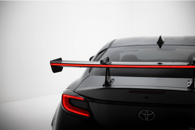 Maxton Design Carbon Heckflügel Heckspoiler mit Schwanenhals Halterungen und LED für Toyota GR86 / Subaru BRZ Mk2