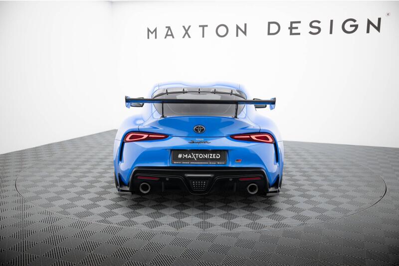 Maxton Design Carbon Heckflügel Heckspoiler mit Standfuß außen für Toyota Supra Mk5