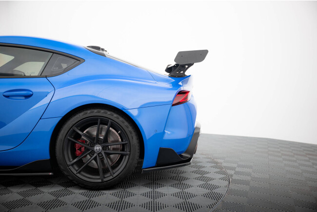 Maxton Design Carbon Heckflügel Heckspoiler mit Standfuß außen für Toyota Supra Mk5