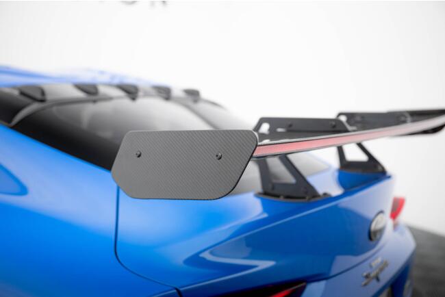 Maxton Design Carbon Heckflügel Heckspoiler mit Schwanenhals Halterungen und LED für Toyota Supra Mk5