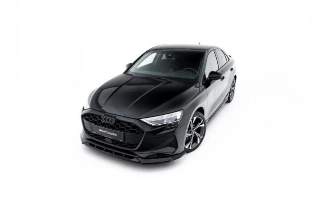 Maxton Design Frontlippe V.1 für Audi A3 Limousine 8Y Facelift Hochglanz schwarz