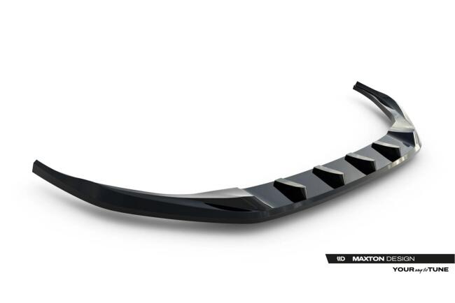Maxton Design Frontlippe V.2 für Audi A3 Limousine 8Y Facelift Hochglanz schwarz