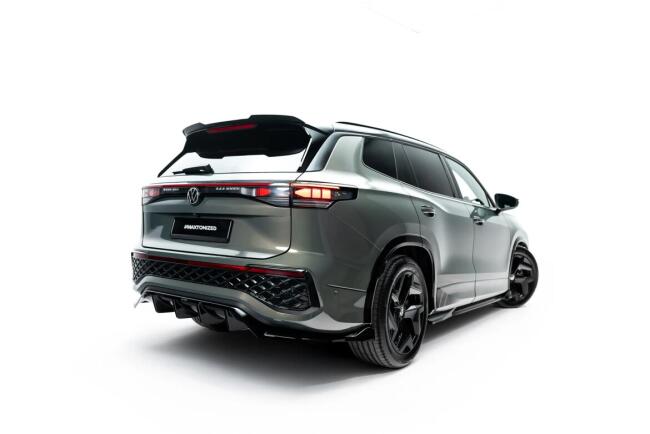 Maxton Design Heckdiffusor für VW Tayron R-Line Mk1 Hochglanz schwarz