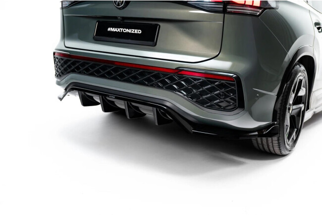 Maxton Design Heckdiffusor für VW Tayron R-Line Mk1 Hochglanz schwarz