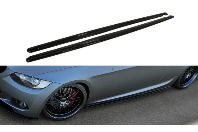 Maxton Design Seitenschweller (Paar) für BMW 3er E92 M Paket Hochglanz schwarz