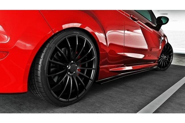 Maxton Design Seitenschweller für Ford Fiesta ST Mk7 Hochglanz schwarz