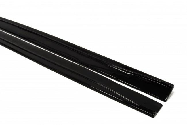 Maxton Design Seitenschweller (Paar) für Hyundai Veloster Hochglanz schwarz