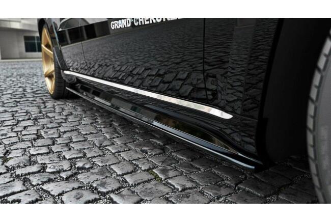 Maxton Design Seitenschweller für Jeep Grand Cherokee WK2 Summit Facelift Hochglanz schwarz